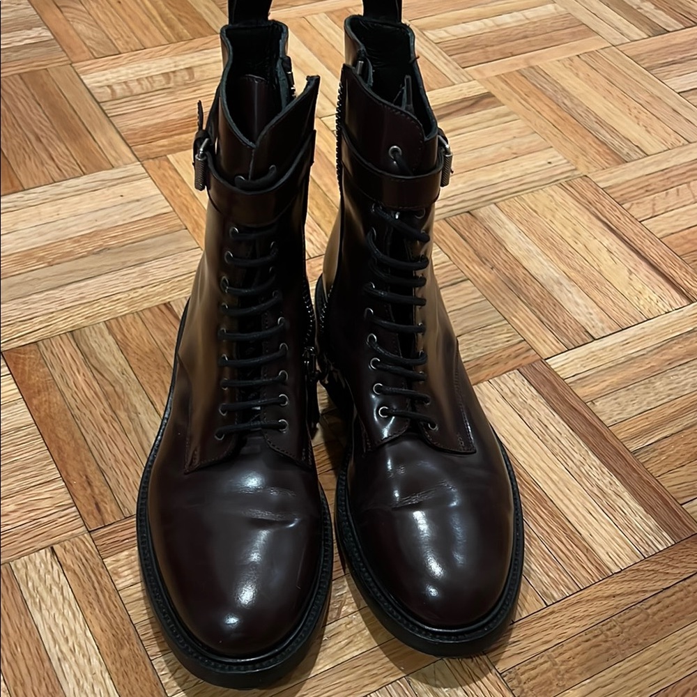 Belstaff Combat Bood Burgundy Size 40